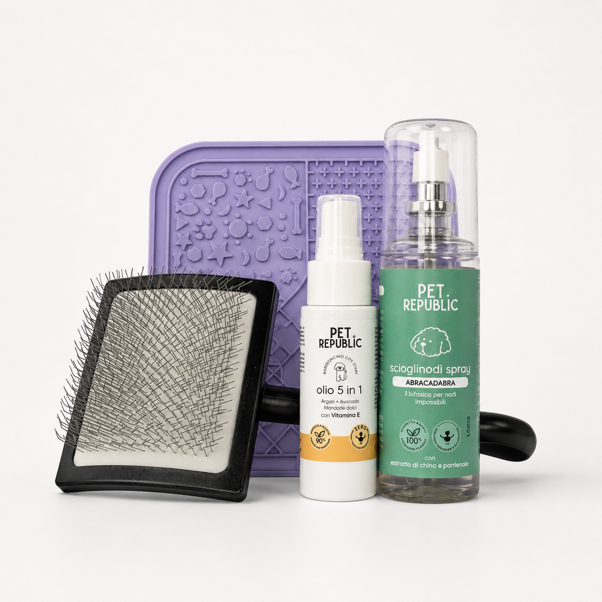 Kit scioglinodi Pet Republic per Barboncino con cardatore professionale XL
