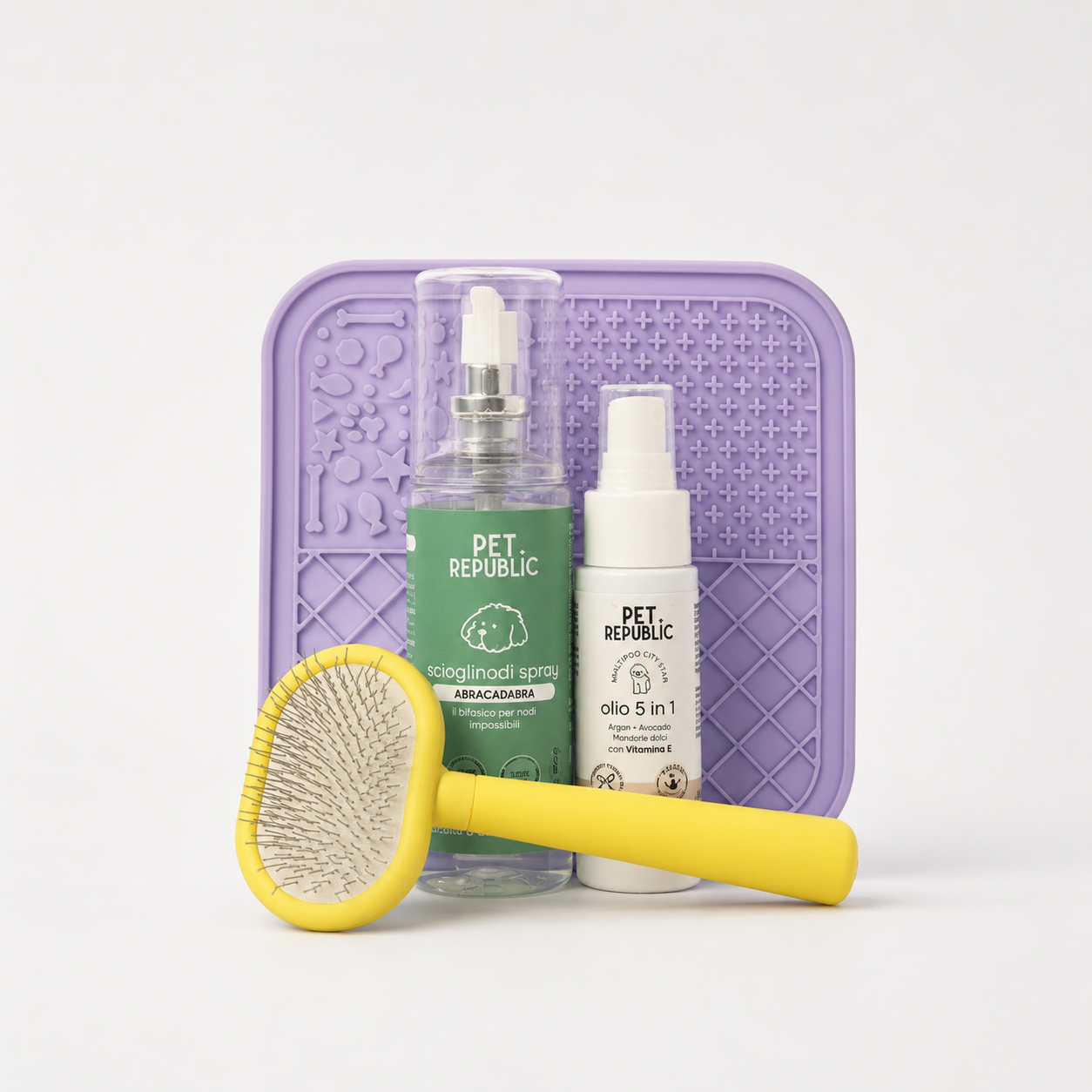 Kit scioglinodi Pet Republic per Barboncino con cardatore piccolo