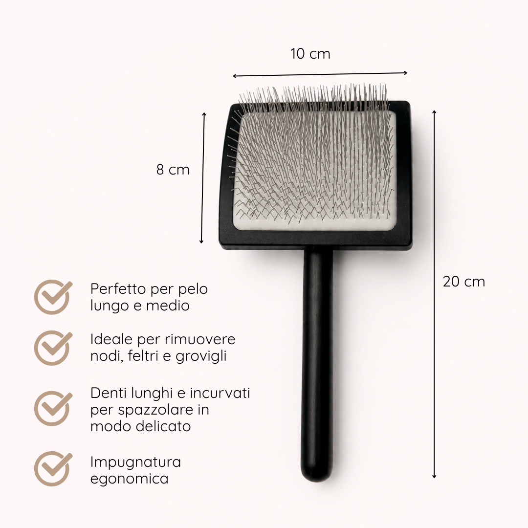 Caratteristiche e utilizzo del cardatore professionale a denti lunghi per Barboncino e Maltipoo Pet Republic