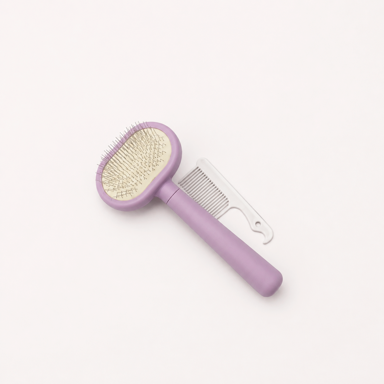 Cardatore piccolo professionale viola per le zone delicate di Barboncino e Maltipoo