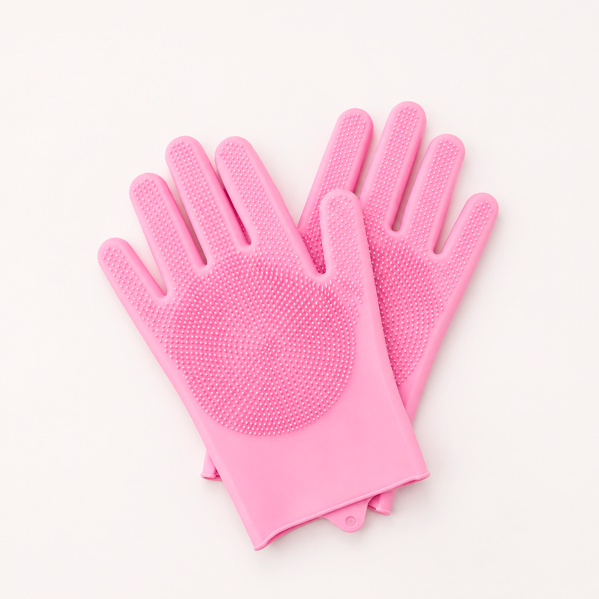 Guanto Magico rosa in silicone morbido per lavare e massaggiare il cane