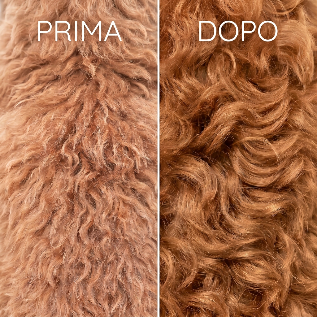 Shampoo Just Red e kit Just Red Passion Pet Republic per ravvivare il pelo del Barboncino red