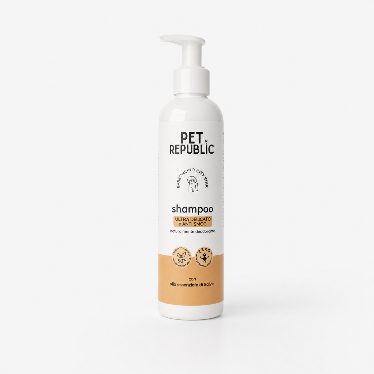 Flacone di shampoo naturale per Barboncino Pet Republic