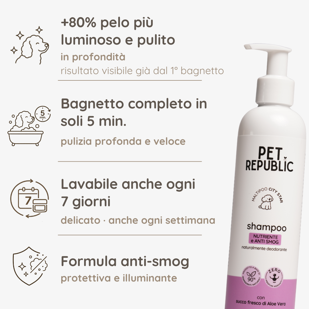 Benefici e caratteristiche dello shampoo naturale per Maltipoo Pet Republic