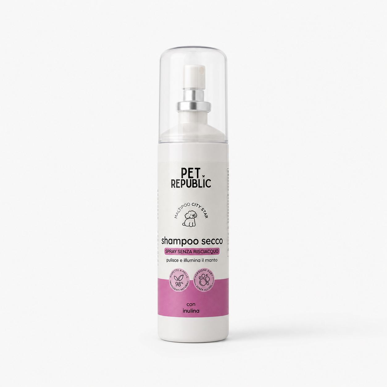 Flacone di shampoo secco spray senza acqua per Maltipoo Pet Republic