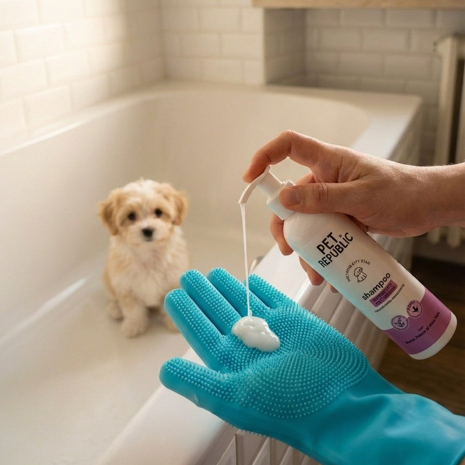 Come usare il kit bagnetto PeloRoutine Base per Maltipoo Pet Republic sul cane